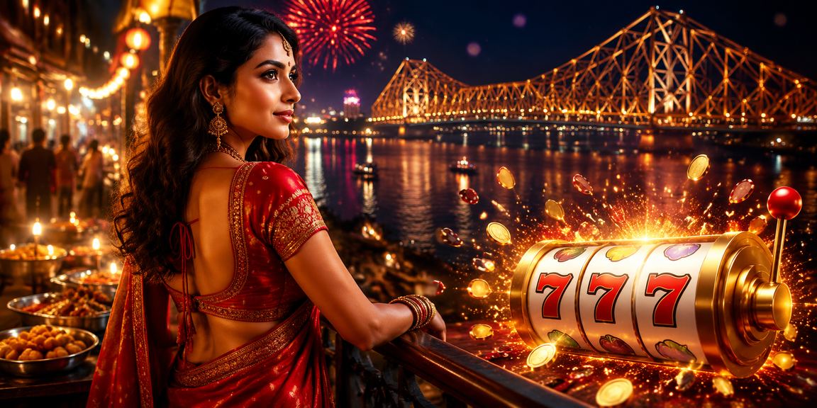 Kolkata slot game red gold themed interior