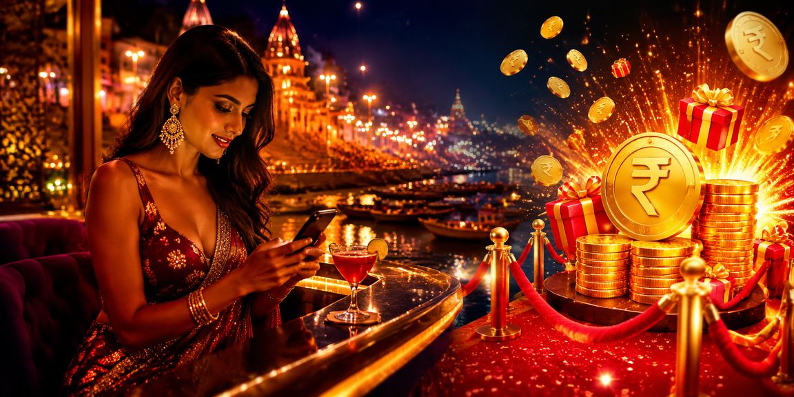 People enjoying lottery and casino games in Varanasi